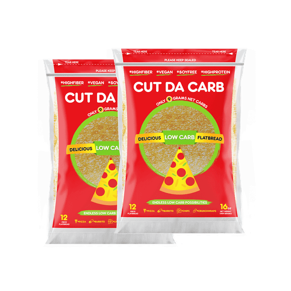 Cut Da Carb Flatbread Low Carb Low Calorie 24-Pack