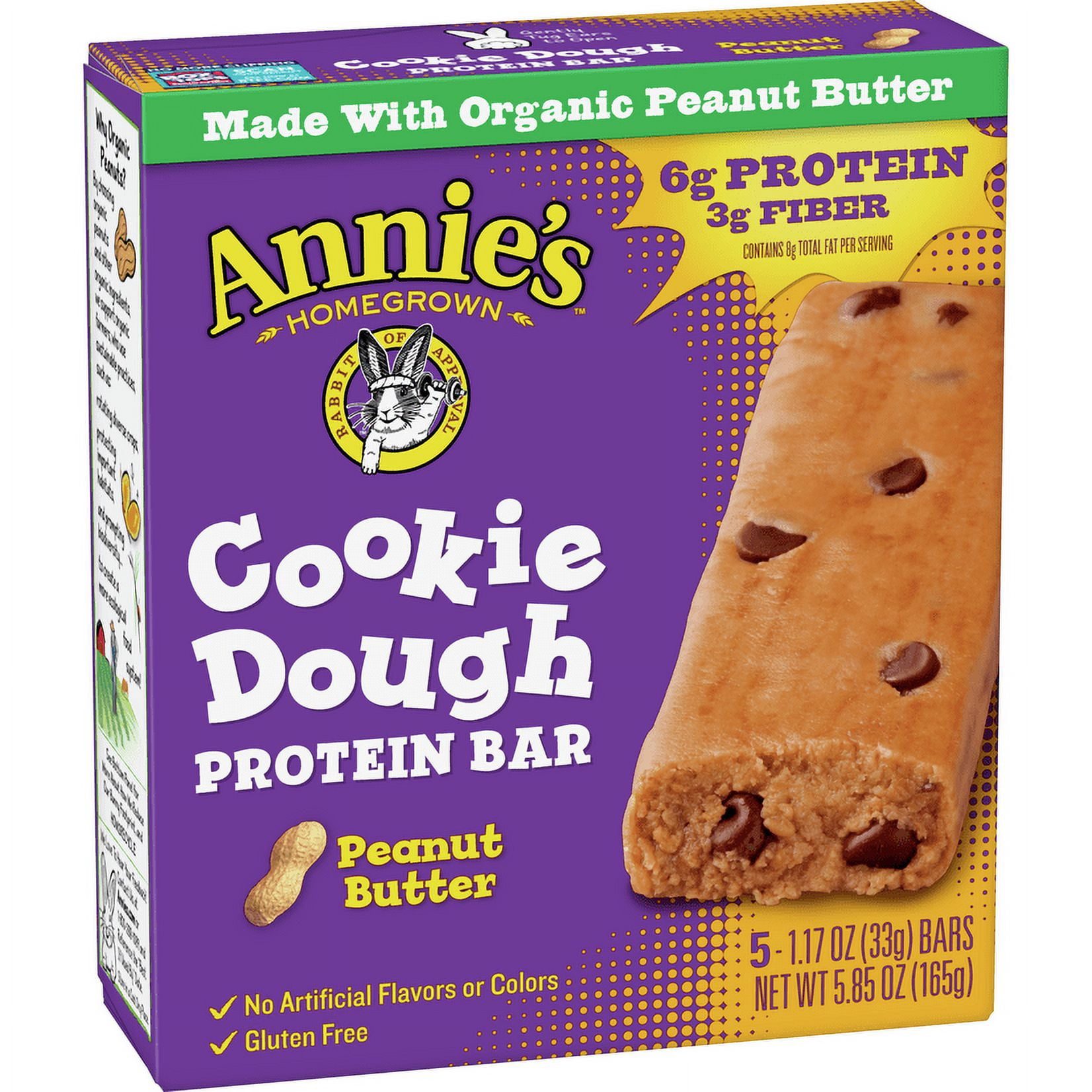 Annie's Chocolate Peanut Butter Cookie Dough Protein Bar