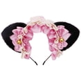 thumbnail image 4 of Lindo accesorio para el cabello de Lolita, diadema de Lolita de peluche de gato, diadema con orejas de gato de encaje, 4 of 4
