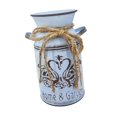 thumbnail image 1 of Jarra rústica francesa, jarrón shabby chic, jarrón metálico estilo casa de campo vintage para el hogar B, 1 of 9