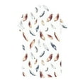 thumbnail image 4 of MaFYtyTPR Women's Short Sleeve Tops Fashion Casual Printed V-Neck Loose Raglan Sleeve Button Loose T-shirts White XL, 4 of 5