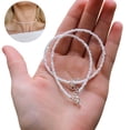 thumbnail image 2 of Grandest Birch Simple Women Beaded Choker Necklace Summer Beach Jewelry Birthday Gift Porcelain White, 2 of 7