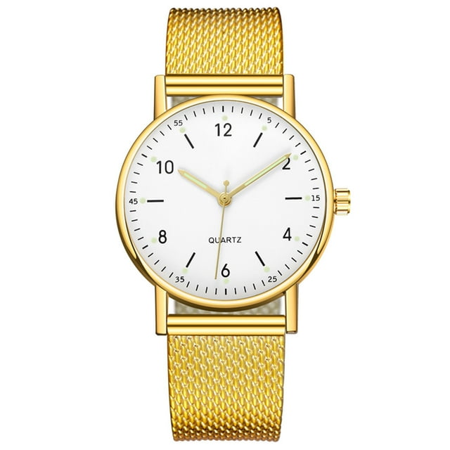 SENJIAQ Stylish Watch Women,Ladies High-end Quartz Watch Stainless Steel Luminous Dial Leisure Watch Birthdays, Graduations, Christmas Eve, Halloween,Anniversaries Gifts