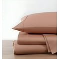 thumbnail image 1 of Kindlier Ensemble de Draps 100 % Coton Biologique – Ensemble de Literie à Poches Profondes Simple, Brun Pâle, 1 of 5