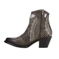 thumbnail image 3 of Ferrini Womens Savannah Embroidered Cut Out Pointed Toe Cowboy  Ankle Boots, 3 of 5