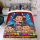 thumbnail image 4 of Kindergarten: El Musical Conjunto de sábanas temático, trío de piezas, cómodo y amigable con la piel, diseño único, regalo de decoración para el hogar para familiares, amigos y fans, 90 cm * 190 cm, 4 of 6