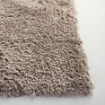 thumbnail image 3 of SAFAVIEH Polar Abbot Solid Shag Area Rug, Mushroom, 8' x 8' Square, 3 of 10