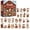 1, variant on Lypsnake Dairy Farm Cow Advent Calendar, 24Pcs Cute Dairy Cow Acrylic Hanging Ornaments, Farm Themed Christmas Countdown Calendar for Christmas Tree Pendant Surprise Gift(2D)