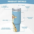 thumbnail image 6 of Tigger 40 OZ Ice Bully Cup with Handle Straw Lid, Double Wall Stainless Steel Insulated Coffee Cup Tumbler, Colorful Mug for Travel Gym Home Outdoor Activities, 6 of 8