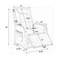 thumbnail image 3 of ViscoLogic Raviver Pliant Jeu Simili-Cuir Inclinable Manuel Chaise de Salon Canapé Fauteuil Inclinable (Noir), 3 of 4
