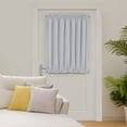 thumbnail image 6 of ZOPZO Blackout Door Curtain for Glass Doors, 1 Panel, Off White, 25W x 40L Inch, Thermal Insulated Privacy with Dual Rod Pockets, Adjustable Tieback, 6 of 8