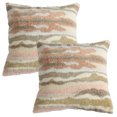 thumbnail image 1 of 2 piezas de funda de almohada de felpa texturizada con sensación de arena movediza de color, funda de cojín para sofá sin núcleo, 1 of 5