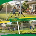 thumbnail image 4 of Kdymod 16×7 FT Soccer Goal for Backyard,Heavy-Duty Metal Soccer Net with Target Net,Outdoor Soccer Goal Soccer Equipment Set with 6 Soccer Cones & 8 Stakes for Kids and Adults ,White, 4 of 13