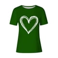 thumbnail image 4 of Hyknon Hauts pour Femmes Été Mode Imprimé Amour Décontracté Manches Courtes Chandail-Over Doux Polyvalent pour Sortir, 4 of 4