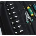 thumbnail image 4 of Bolsa enrollable para herramientas (azul), tela Oxford, 22 bolsillos, práctica bolsa para llaves, para electricistas, 4 of 5
