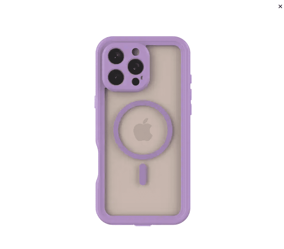 Body Glove iPhone 16 Pro Max Tidal Waterproof with MagSafe Case - Lavender/Clear - Submersible Protection, MagSafe Compatible