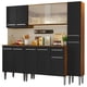 thumbnail image 1 of Cocina Integral 201cm Marrón/Negro Emilly Fast Madesa, 1 of 5