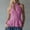 Pink, variant on Summer Fashion Off The Shoulder Blouse Tops for Women Sleeveless Crew Neck Ruffle Hem Solid Color Light-Colored Top leisure Comfortable Hawaiian Beach Summer Outdoor XXL Light Blue