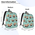 thumbnail image 3 of Naloa Fox Canvas Backpack for Men Women Rucksack Casual Travel Daypack College Tote Satchel Bookbag for Teens-Small, 3 of 7