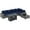 7 Pcs-Navy Blue, variant on JOIVI 8 Pcs Patio Conversation Set with 45" 50000 BTU Fire Pit Table, Outdoor Furniture Rattan Wicker Patio Sectional Sofa Set with Storage Box, Brown