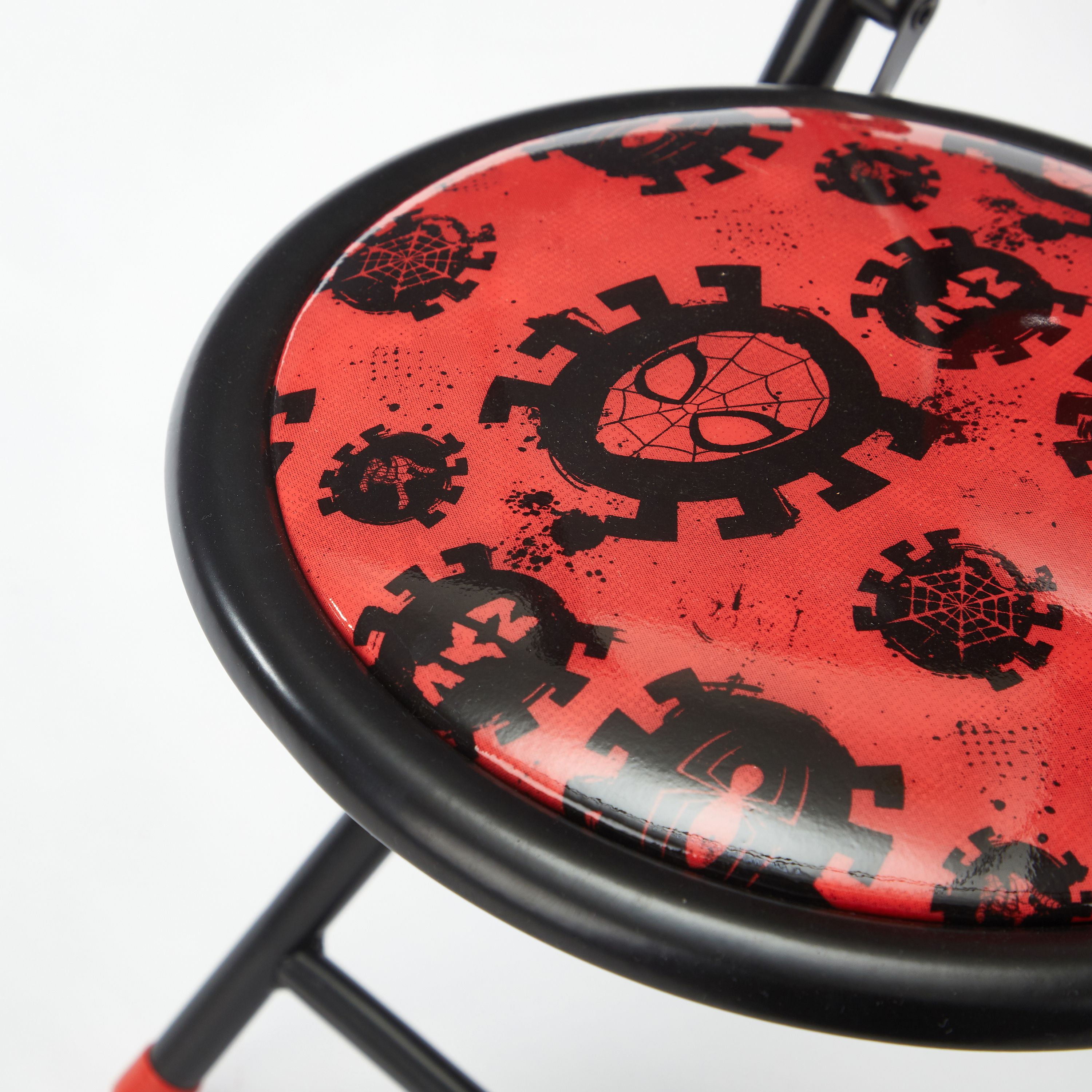 Marvel Spiderman Printed 3 Piece Round Table and Chair Set