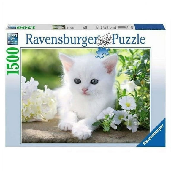 Ravensburger 1500 Piece Puzzle White Cat 162437