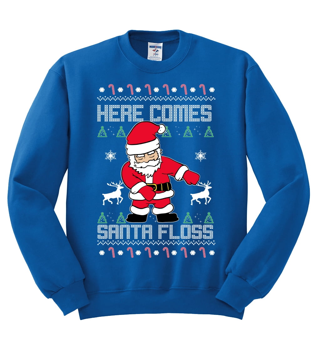 flossing santa jumper