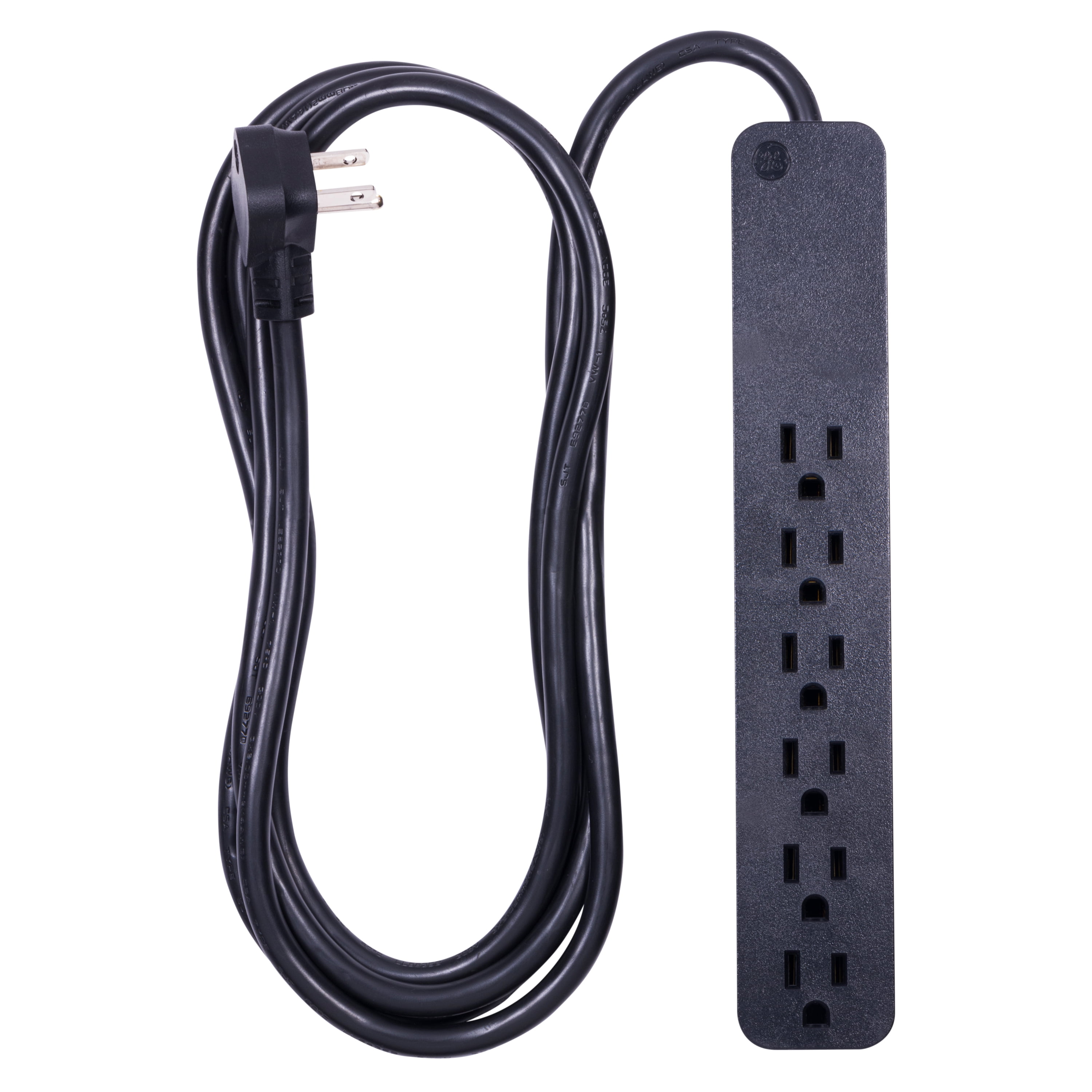 GE Pro 6-Outlet Power Strip Surge Protector, 8ft. Power Cord - 37052