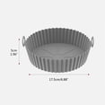 thumbnail image 2 of Ollas de silicona para freidora de aire, forro de silicona reutilizable para freidora, cesta resistente a altas temperaturas, revestimiento de silicona de grado alimenticio, 2 of 9