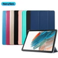 thumbnail image 2 of Tablet Case For Samsung Galaxy Tab A8 10.5 2021 SM-X200 SM-X205 X200 X205 Leather Trifold Magnetic Fundas Flip Stand Smart Cover Rose Gold Tab A8 10.5 X200, 2 of 6