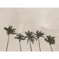 thumbnail image 2 of Artographie Studio 32x25 Gold Ornate Wood Framed with Double Matting Museum Art Print Titled - Windy Palm Trees, 2 of 4