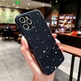 thumbnail image 3 of Cute Glitter Phone Case for iPhone 12 Pro Max 6.7 inch, Sparkly Bling Rubber Gel Slim Bumper Shockproof Protective Cover for Women Girls (Black), 3 of 13