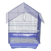 11 x 9 x 16 in. House Top Style Small Parakeet Cage, Purple