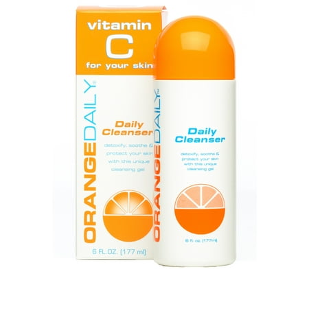 OrangeDaily Vitamin C Face Cleanser for Refreshed and Silky Smooth Skin, 6 (Best Way To Smooth Skin On Face)