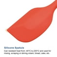 thumbnail image 4 of Uxcell Silicone Spatula Spoon, 11" Heat-resistant Scraper for Cooking Mixing Red 3Pack, 4 of 6