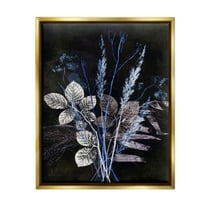 Stupell Industries Forest Botanical Impressions Botanical & Floral Painting Gold Floater Framed Canvas Art Print Wall Art, 25 x 31