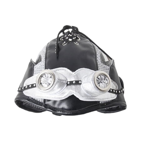 PU H Halloween Costume Dress up Headwear Windproof Head Wrap Black