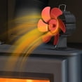 thumbnail image 3 of 6 Blade Heat Powered Stove Fan with Carrying Handle and, 3 of 8