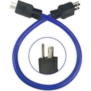 Jahy2Tech Universal AC/AC Adapter Cable 3-Prong Plug to Plug 12AWG 125V - 21.6inch Length - Compatible Model - Easy Installation