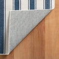thumbnail image 3 of Dash & Albert Awning Stripe Machine Washable Rug, 3' x 5', Blue, 3 of 7