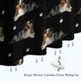 thumbnail image 6 of Australian Shepherd Dog and Footprints Shower Curtain 72"x72" ,Bathroom Decorative Shower Curtains Set with 12 Hooks,Modern Waterproof Washable Shower Curtain, 6 of 6