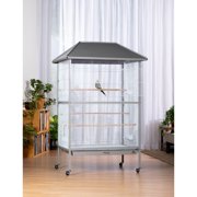 Prevue Pet Products Charming Aviary Flight Cage Jumbo Bird Cage with Rolling Base
