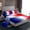 Blue Red, variant on Feelyou 3D Grey Stone Twin Sheet Sets, Modern Abstract Rectangle Bedding, 3pcs