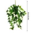 thumbnail image 3 of Weloille Fake Hanging Flowers, Artificial Morning Glory Hanging Plants Faux Spring Flowers for Outdoor Front Door Patio Garden Balcony Home Decoration, 3 of 8