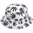 thumbnail image 2 of CoCopeaunts Maple Leaf Bucket Hat for Women Wide Brim Sun Protection Couple Summer Cotton Foldable Men Fisherman Hats All-Match, 2 of 8