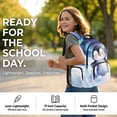 thumbnail image 6 of HUIACONG Backpack Set&nbsp;Snow Penguin 17 Inch 4 Pcs Main Pack, Lunch Bag, Pencil Case & Bottle Sleeve, Ergonomic Padded, for Boys Girls Ages 5-10, 6 of 7