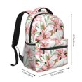thumbnail image 2 of Balery Lilies Flowers Mochila Escolar Impresa, Mochila Ligera para Viajes Casual, Mochila Duradera y Cómoda Multifuncional, Mochila para Laptop-One Size, 2 of 5