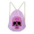 thumbnail image 2 of Gymsack Storge Organizer Deportes Al Aire Libre Con Cordón Storge Bolso Cráneo, Rosado Macarena Mochilas con cordón de calavera, 2 of 5