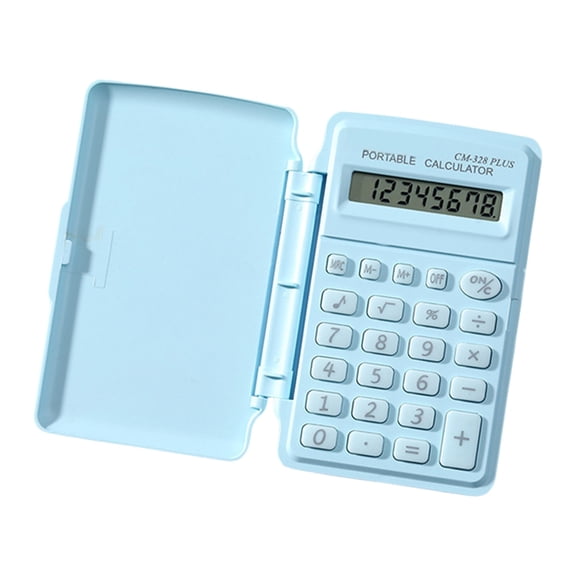 Misright 8 Digit Student Calculator Lid Design Assorted Pastel Color Option