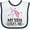White and Navy, variant on Inktastic My Yaya Loves Me Unicorn Girls Baby Bib